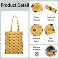 thumbnail image 3 of Sac Fourre-Tout en Toile pour Chien – Design Ludique Chiot et Queue Sac de Courses Réutilisable, 3 of 6