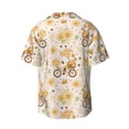 thumbnail image 2 of Vsdgher Cute Bee Gnome1 Print Men's Wrinkle Free Untucked Cuban Shirt Business Casual Button Down Shirts Short Sleeve Shirt, 2 of 7