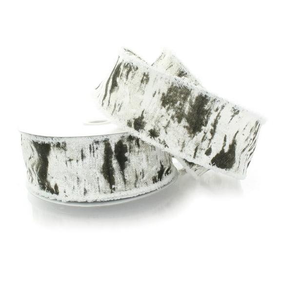 Ribbon Traditions Bark Fringe Edge Wired Ribbon 2 1/2" by 25 Yards