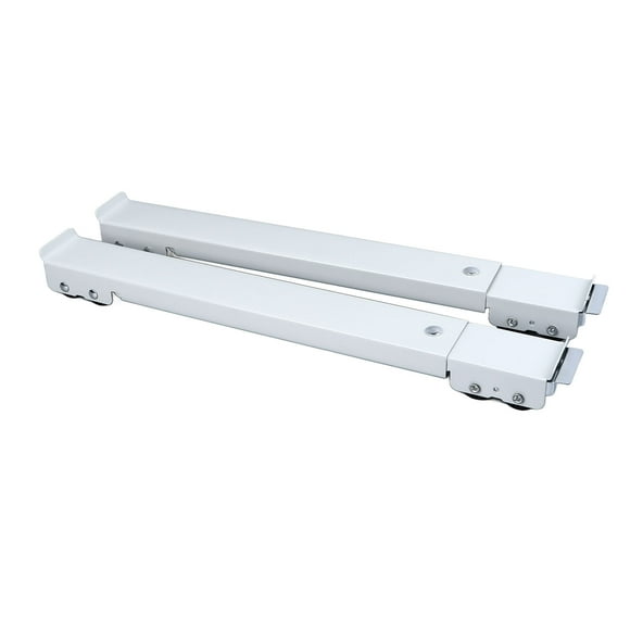 2PCS Furniture Appliances Rollers Iron Extendable Mobile Washing Machine Base Fridge Stand Dolly Movers With 24 Roller For Dryers Dishwashers White