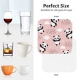 thumbnail image 6 of Gaeub Panda Print 4 Pcs Leather Coasters for Drinks ,Drink Coasters Sets,Drink Table Cup Coasters for Living Room Kitchen Coffee Decor-Square, 6 of 6