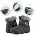 thumbnail image 3 of Ecetana Boys Girls Winter Snow Boots Faux Fur Lined Toddler Shoes, 3 of 6