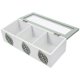 thumbnail image 1 of Wooden Tea Bag Storage Organizer Tea Bag Holder 3 Compartments Organizer, 1 of 3