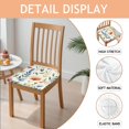 thumbnail image 2 of Pioneer Flower Seat Covers for Dining Room Chairs Set Of 4,Stretch Printed Washable Chair Seat Cover with Elastic Ties and Button,Removable Waterproof Couch Cushion Covers, 2 of 6