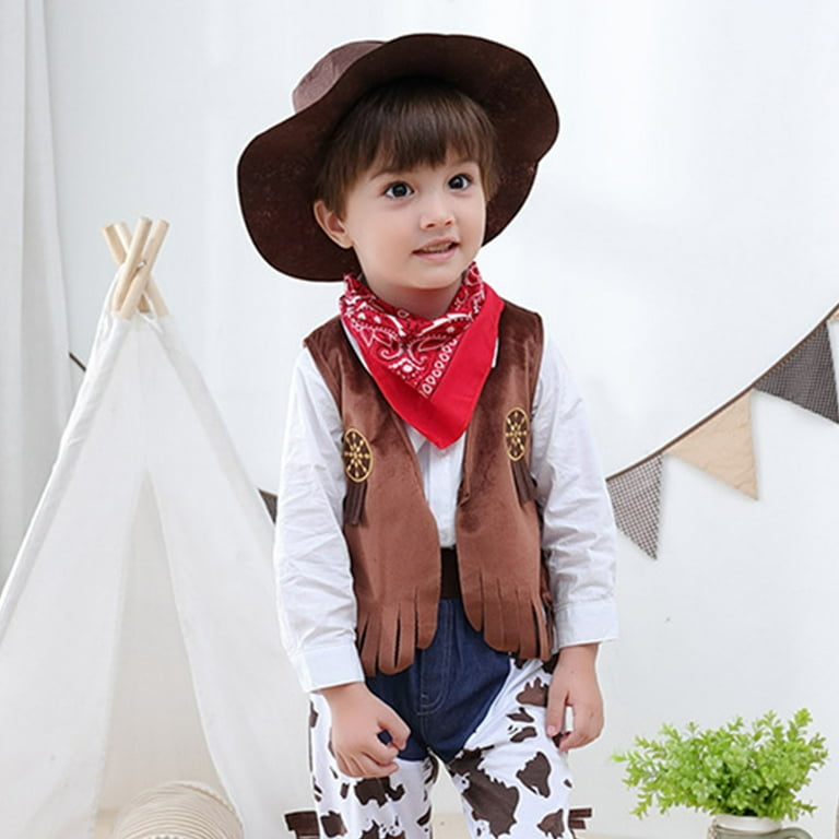 Moonrise kids western gilet Taleen rust