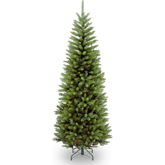 Artificial Slim Christmas Tree, Green, Kingswood Fir, Includes Stand