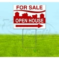 thumbnail image 1 of For Sale Open House Right (18" x 24") Yard Sign, Includes Metal Step Stake, 1 of 6