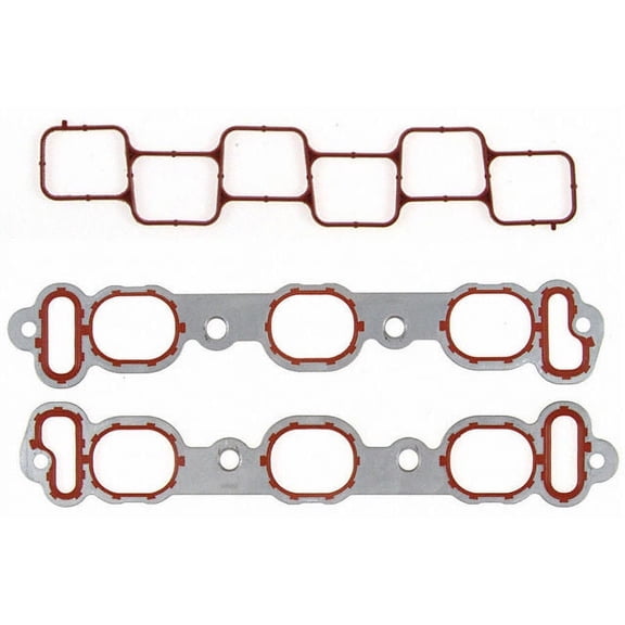 Lower and Upper Intake Manifold Gasket Set - Compatible with 2007 - 2011 Dodge Nitro 4.0L V6 2008 2009 2010