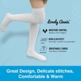 thumbnail image 5 of Lovely Annie Women's 5 Pairs Over Knee High Thigh High Cotton Socks A1024 Size 6-9, 5 of 6