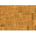 thumbnail image 1 of Ahgly Company Indoor Rectangle Patchwork Orange Transitional Area Rugs, 5' x 8', 1 of 4