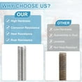 thumbnail image 4 of Uxcell M3 x 0.5mm Fully Threaded Rods 7 Size, 304 Stainless Steel All Threaded Rod Metric Right Hand Threads with 14Pcs Flange Hexagon Nut for Clamps Hangers U-Bolt, 4 of 6