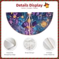 thumbnail image 3 of Fotbe Cosmic Purple Irises Pattern Christmas Tree Skirt, Tree Skirts Plush Christmas Decorations, Christmas Tree Skirts Xmas Decorations Holiday Party Decor-36", 3 of 6