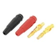 thumbnail image 2 of Unique Bargains 6pcs Red Black Insulated Jacket Audio Speaker Wire Banana Plug Connector Adapter, 2 of 5