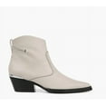thumbnail image 2 of Franco Sarto Women's White Leather A-Blake Pointed Toe Booties 11M, 2 of 5