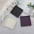 thumbnail image 6 of Unique Bargains 1 Pc Waterproof Soap Holder Square Purple Soap Holder for Bathroom 3.62"x3.62"x0.43", 6 of 6