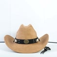thumbnail image 3 of Chapeau de Cowboy Classique Western pour Extérieur et Usage Saisonnier Polyvalent pour la Mode Quotidienne, 3 of 5