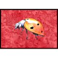 thumbnail image 1 of Carolines Treasures 8868MAT Lady Bug sur Tapis Rouge Intérieur Ou Extérieur - 18 x 27 Po., 1 of 4