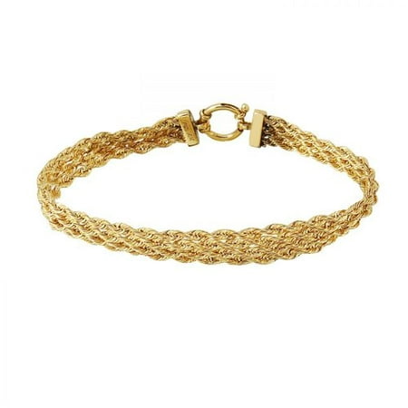 Foreli 0.01CTW Diamond 14K Yellow Gold Bracelet
