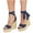 Navy Blue, variant on Dellytop Womens Platform Espadrille Wedges Open Toe High Heel Sandals