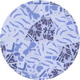 thumbnail image 1 of Ahgly Company Tapis d'Intérieur Lavables en Machine, Carrés Transitionnels Bleus Célestes, Carrés de 3', 1 of 7