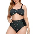 thumbnail image 5 of As Rose Rich Women's Plus Size Swimsuit Two Piece Bathing Suits, 1X, 5 of 9