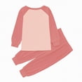 thumbnail image 5 of Gubotare Girls Long Sleeve Pajamas Kids Unisex Girls & Boys Soft Comfy Shirring Sleepwear Pajamas 2pcs Set Size 6-7 (Brick Red,6-7 Years), 5 of 5