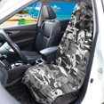 thumbnail image 3 of Chririnla Skull Print Bucket Seat Protector Waterproof Plush Microfiber Car Seat Cover, Washable, 1 Pack, Suitable for Vans and Trucks, 3 of 7