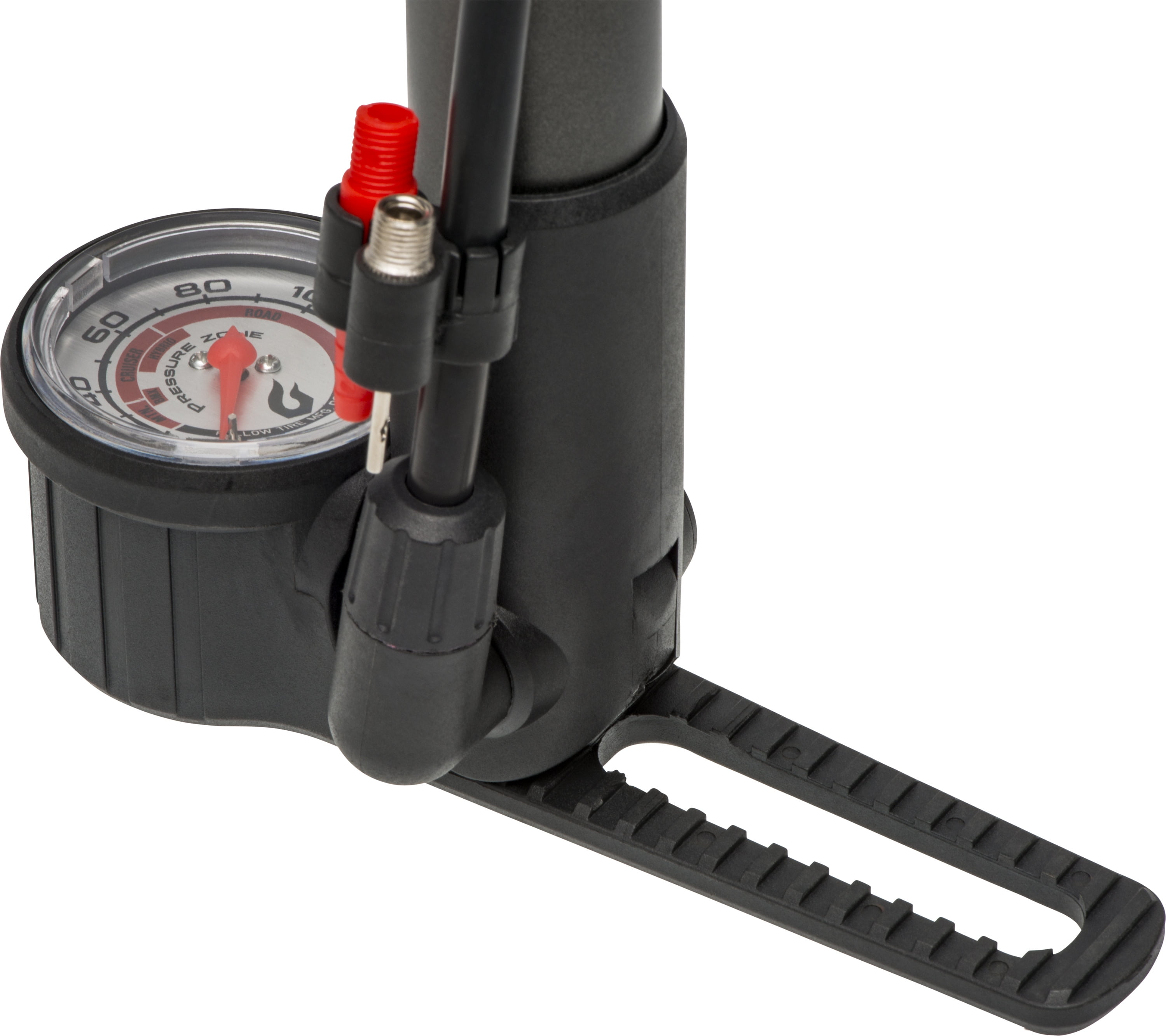Blackburn Hybrid Bicycle Frame Pump with Pressure Gauge Reversible Pump Head Black Walmart