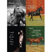 Tree-Free Greetings Horse Lovers Friendship Card Assortment, 5 x 7 Inches, 8 Cards and Envelopes per Set (GA31615)