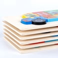 thumbnail image 5 of Linnome Wooden Number Puzzle Educational Math Plaything Logical Thinking Board for Developing Motor Skills, 5 of 5