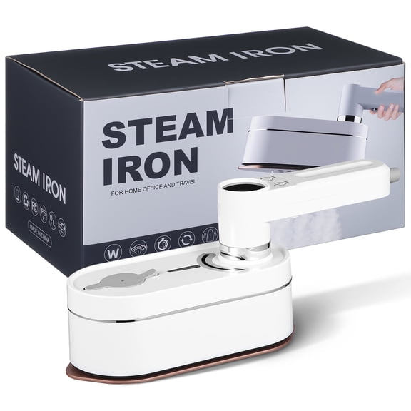 Foxnovo White Handheld Garment Steamer for Home Use with Flexible Ironing Angles