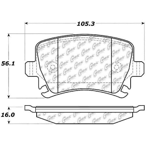 GoParts OE Replacement for 20092018 Volkswagen Tiguan Rear Disc Brake
