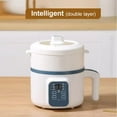 thumbnail image 1 of Mini Smart Electric Cooker, 1.7L Double-Layer Multi-Functional Hot Pot and Pressure Cooker for Home Kitchen, 1 of 8
