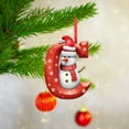 thumbnail image 4 of geerera Personalized Letter Ornaments, Snowman Christmas Tree Pendants, DIY Holiday Decor, for Customized Gifts, Festive Tree Trimming, Home Celebration, 4 of 5