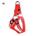 thumbnail image 4 of Methold Arnés LED brillante para perros ajustable para mascotas, cinturón de tracción para el pecho y la espalda, Collar para cachorros, arneses Suministros para perros rojo SG Methold JJ14916-08, 4 of 6