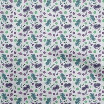 oneOone Cotton Silk Violet Fabric Travel Sewing Fabric By The Yard Printed Diy Clothing Sewing Supplies 42 Inch Wide