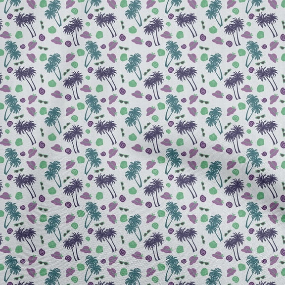 oneOone Cotton Flex Violet Fabric Travel Dress Material Fabric Print Fabric By The Yard 40 Inch Wide