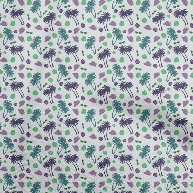oneOone Tissu en Coton Flex Violet pour Robe de Voyage Tissu Imprimé au Mètre 40 Pouces de Large