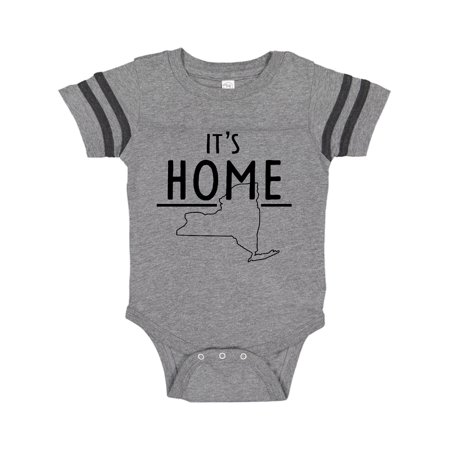 

Inktastic It s Home- State of New York Outline Gift Baby Boy or Baby Girl Bodysuit