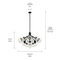 thumbnail image 5 of 52702BK Kichler Lighting Silvarious - 16 Light Chandelier-26 Inches Tall and 38 Inches Wide-Black Finish-Clear Crackle Glass Color, 5 of 8