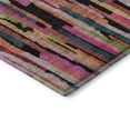 thumbnail image 3 of Addison Rugs Mayfield Premium Machine Washable Transitional Stripes Pink Rectangle Rug, 9' x 12', 3 of 6