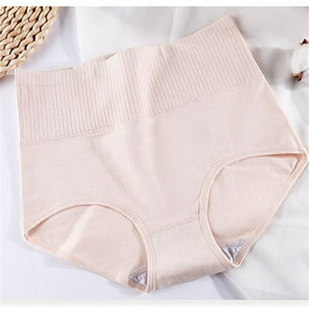 

LEEy-world Womens Underwear Women s High Waisted Cotton Underwear Soft Breathable Panties Stretch Briefs Seamless Ladies Panties B
