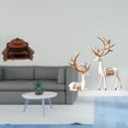 thumbnail image 2 of guohui Miniature Sofa Couch Single Chair Model DIY Accessory European Reindeer Statues Collectable Craft Deer Lover Sculpture Furniture Room Micro Landscape Gift Decorations, 2 of 8