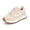Beige, variant on Womens Retro Platform Sneakers Classic Comfortable Casual Shoes,Beige&Black