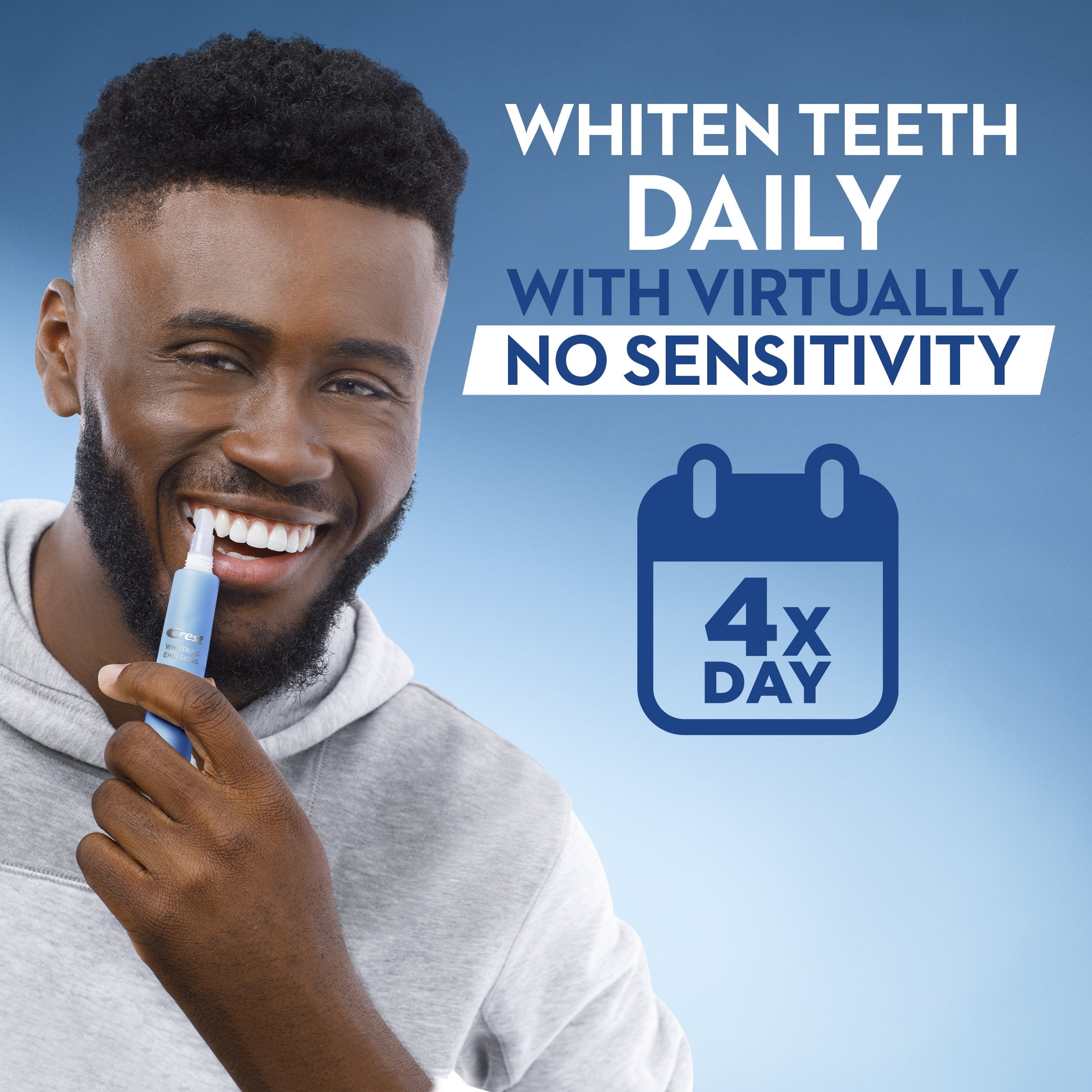 Crest Whitening Emulsions with Built-In Applicator, On the Go Leave-on Teeth Whitening Pen Treatment