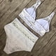 thumbnail image 3 of MKLEKYY Traje De Baño Mujer Natacion Crochet Two V Set Neck High Lace Swimsuit Waist Women'S Bikini Swimwears Tankinis Set, 3 of 3
