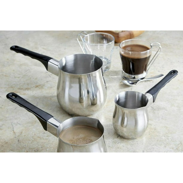 Dependable Industries Turkish Coffee 3 Piece Stovetop Warmer Pot