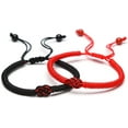 thumbnail image 2 of FUNING Bracelets for Couples Best Friends Valentines Day Anniversary Birthday Gifts for Her Him Soulmate Red String of Fate Relationships Bracelets for Boyfriend Girlfriend Wife, 2 of 7