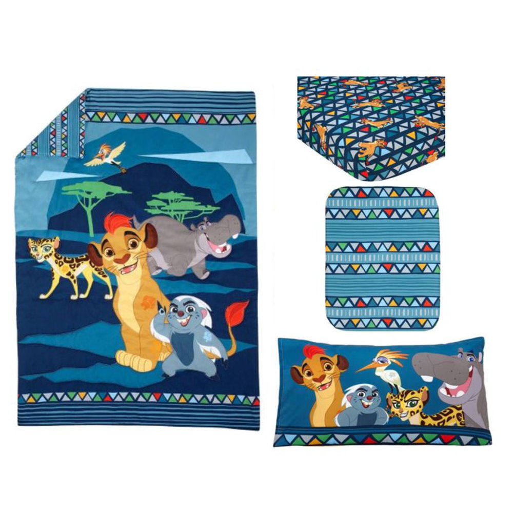 Disney Lion Guard Wild Team 4Piece Toddler Bedding Set