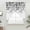 Navy blue, black, variant on Black Leaves Swag Curtains for Kitchen/Bedroom/Living Room, Summer Botanical Scalloped Curtains 63 Inch Long, Rod Pocket Window Swag Topper Curtains Valances 2 Panels Set 36"x63"